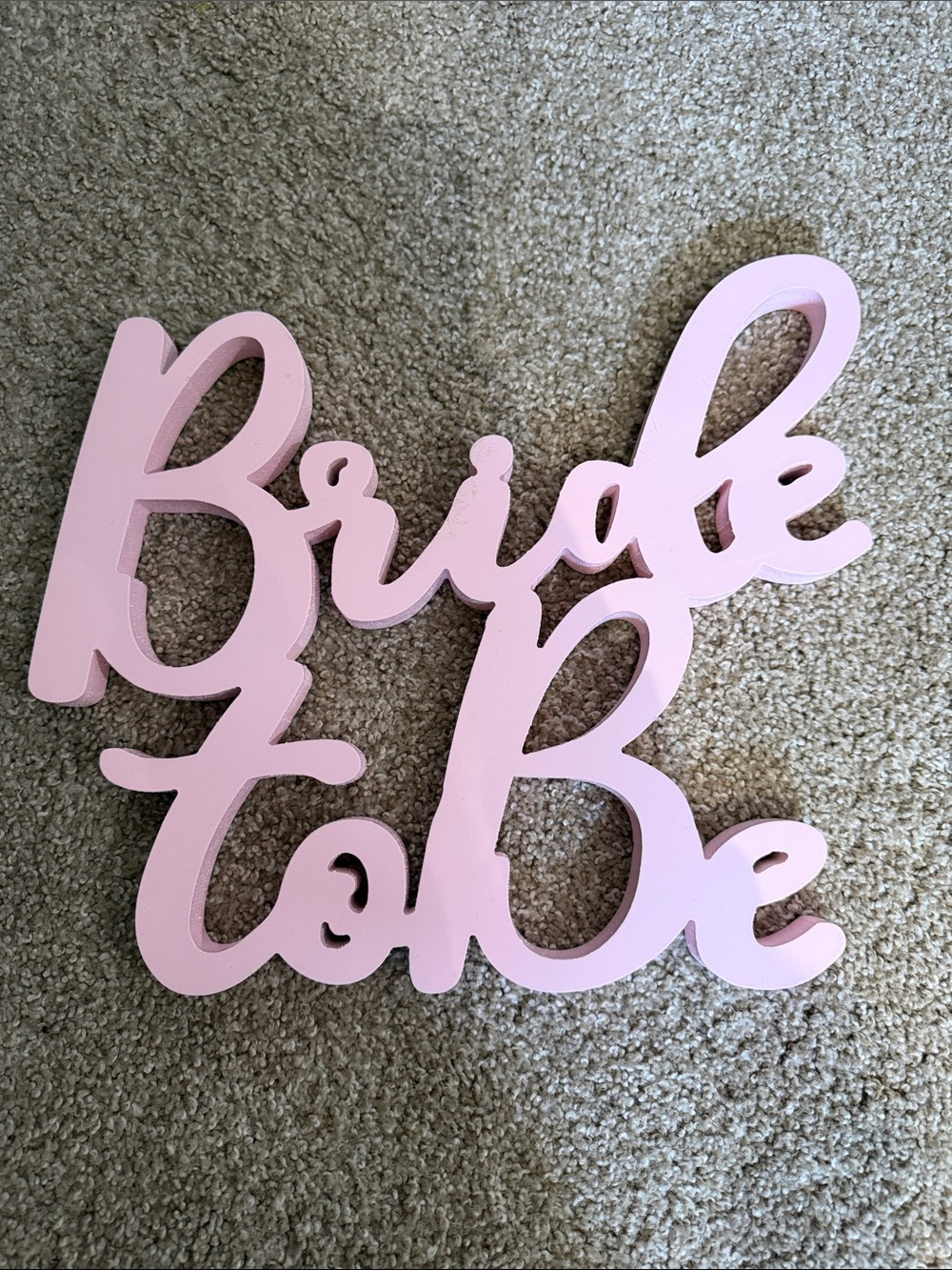 Bride to Be Pink Wooden Sign - Party Decoration